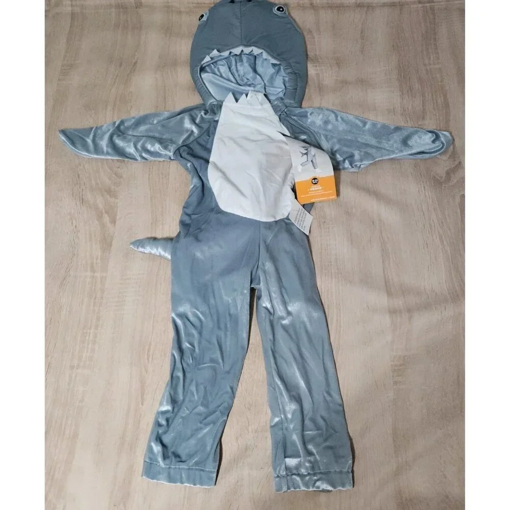Hyde & EEK Toddler Unisex Gray Plush Shark Halloween Costume  18-24  Months New